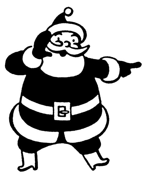 black and white christmas clipart